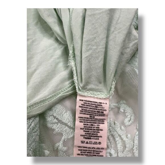 Free People Reign Over Me Sea Green Lace Mini Dress Size Small - Picture 5 of 7